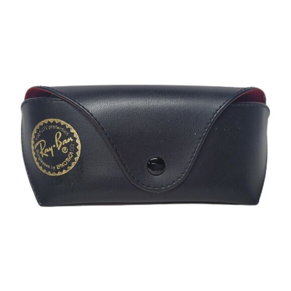 Ray-Ban Sunglasses CASE & Cleaning Cloth ONLY Black Snap Closure - Picture 1 of 2